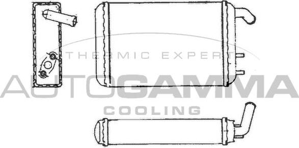 Autogamma 101785 - Schimbator caldura, incalzire habitaclu aaoparts.ro