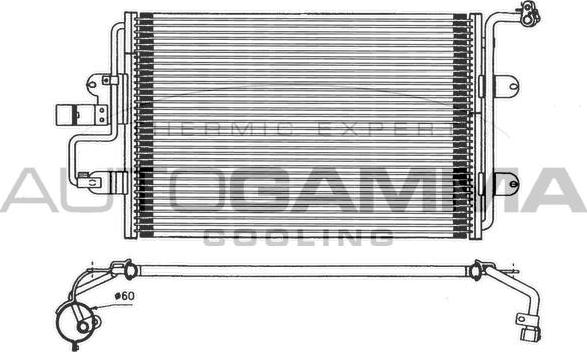 Autogamma 101720 - Condensator, climatizare aaoparts.ro