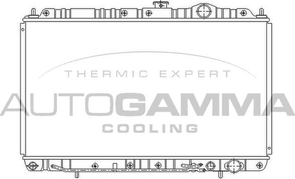 Autogamma 103957 - Radiator, racire motor aaoparts.ro