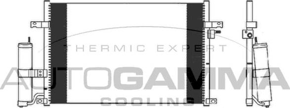 Autogamma 103903 - Condensator, climatizare aaoparts.ro