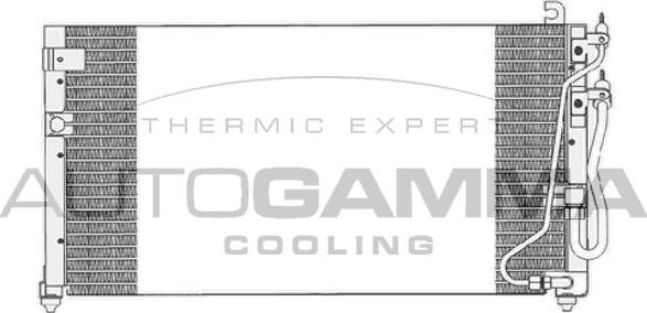 Autogamma 103493 - Condensator, climatizare aaoparts.ro