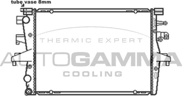 Autogamma 103543 - Radiator, racire motor aaoparts.ro