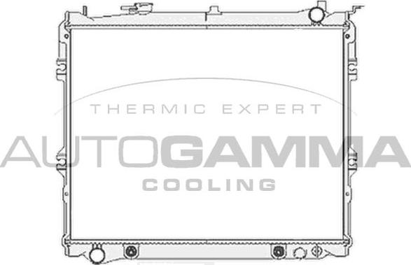 Autogamma 103804 - Radiator, racire motor aaoparts.ro