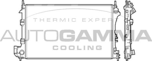 Autogamma 103237 - Radiator, racire motor aaoparts.ro