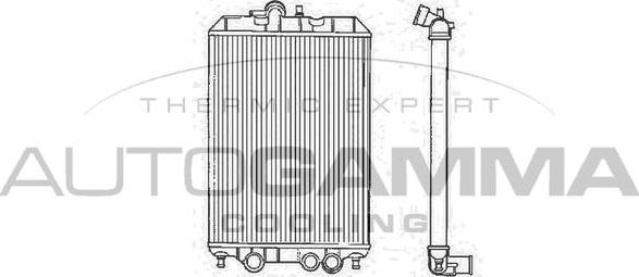 Autogamma 102958 - Radiator, racire motor aaoparts.ro