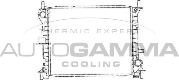 Autogamma 102074 - Radiator, racire motor aaoparts.ro