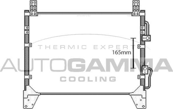 Autogamma 107974 - Condensator, climatizare aaoparts.ro