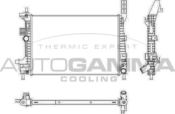 Autogamma 107522 - Radiator, racire motor aaoparts.ro