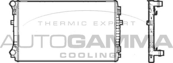Autogamma 107198 - Radiator, racire motor aaoparts.ro