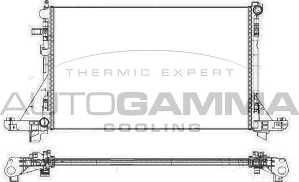 Autogamma 107109 - Radiator, racire motor aaoparts.ro