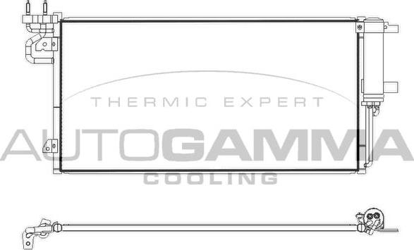 Autogamma 107891 - Condensator, climatizare aaoparts.ro