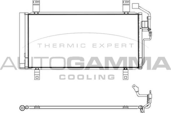 Autogamma 107874 - Condensator, climatizare aaoparts.ro