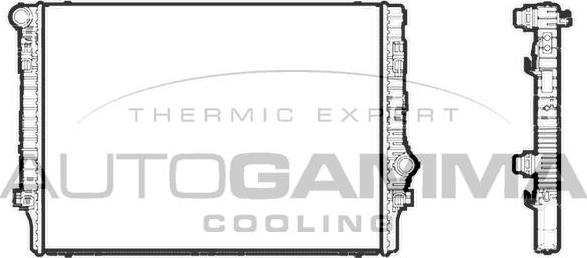 Autogamma 107201 - Radiator, racire motor aaoparts.ro
