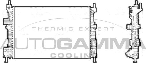 Autogamma 107214 - Radiator, racire motor aaoparts.ro