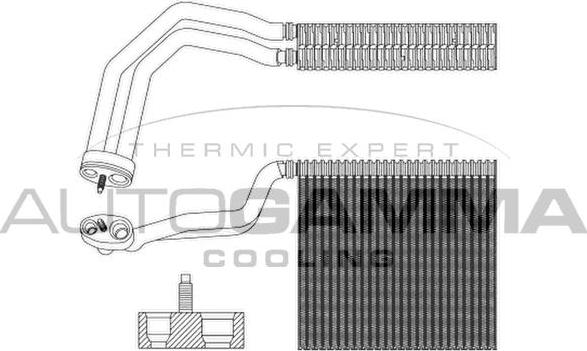 Autogamma 112073 - Evaporator,aer conditionat aaoparts.ro
