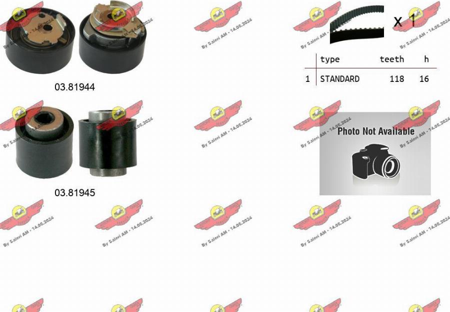 Autokit 04.5496 - Set curea de distributie aaoparts.ro