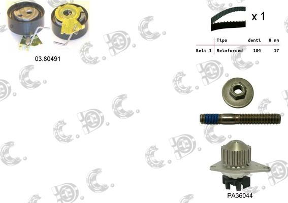 Autokit 04.5048PA - Set curea de distributie aaoparts.ro