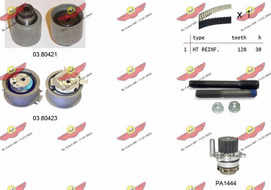 Autokit 04.5056PA4 - Set pompa apa + curea dintata aaoparts.ro