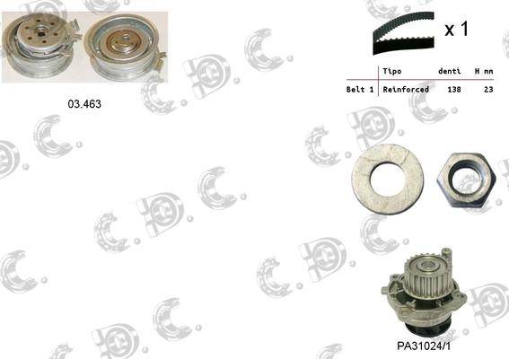 Autokit 04.5011PA - Set curea de distributie aaoparts.ro