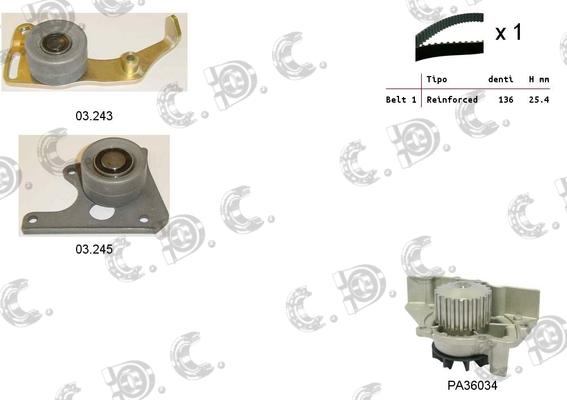 Autokit 04.5018PA - Set curea de distributie aaoparts.ro