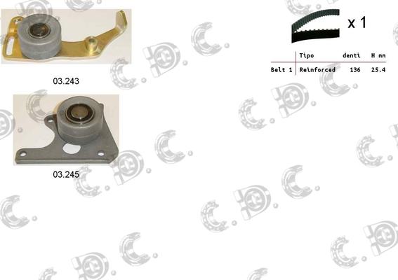 Autokit 04.5018 - Set curea de distributie aaoparts.ro
