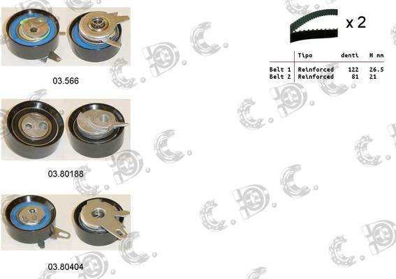 Autokit 04.5135 - Set curea de distributie aaoparts.ro