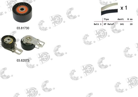 Autokit 04.5374 - Set curea de distributie aaoparts.ro