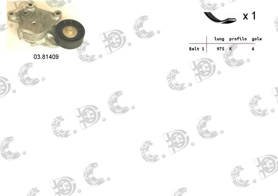 Autokit 06.0035 - Set curea transmisie cu caneluri aaoparts.ro