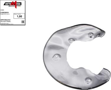 Automega 210035910 - Protectie stropire,disc frana aaoparts.ro