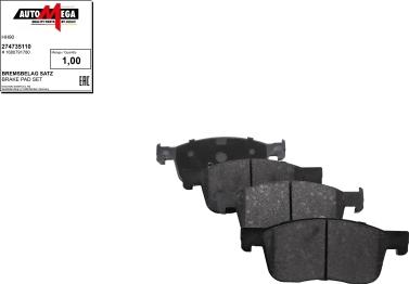 Automega 274735110 - Set placute frana,frana disc aaoparts.ro