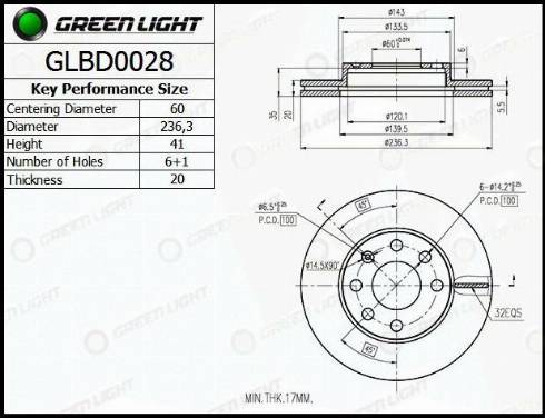 AutomotiveAdriado GLBD0028 - Disc frana aaoparts.ro
