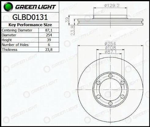 AutomotiveAdriado GLBD0131 - Disc frana aaoparts.ro