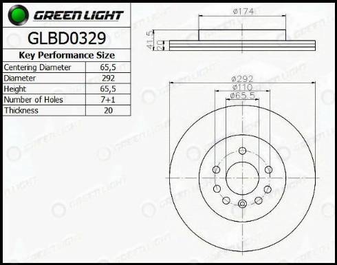 AutomotiveAdriado GLBD0329 - Disc frana aaoparts.ro