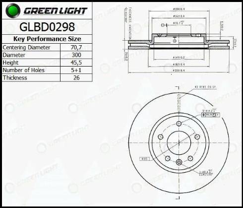 AutomotiveAdriado GLBD0298 - Disc frana aaoparts.ro