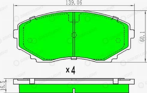 AutomotiveAdriado GLBP0420 - Set placute frana,frana disc aaoparts.ro