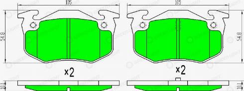 AutomotiveAdriado GLBP0068 - Set placute frana,frana disc aaoparts.ro