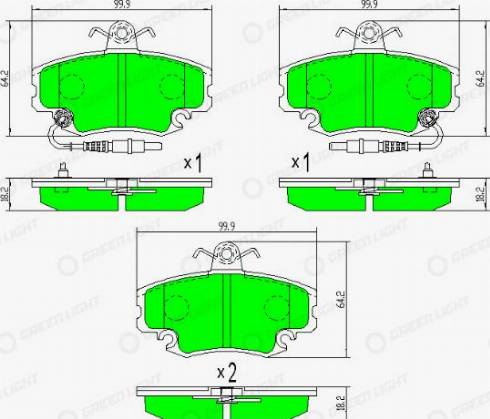 AutomotiveAdriado GLBP0005 - Set placute frana,frana disc aaoparts.ro