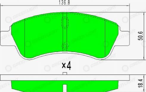 AutomotiveAdriado GLBP0007 - Set placute frana,frana disc aaoparts.ro