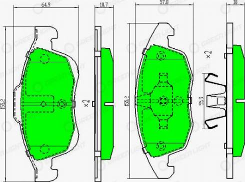 AutomotiveAdriado GLBP0019 - Set placute frana,frana disc aaoparts.ro