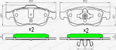 AutomotiveAdriado GLBP0026 - Set placute frana,frana disc aaoparts.ro