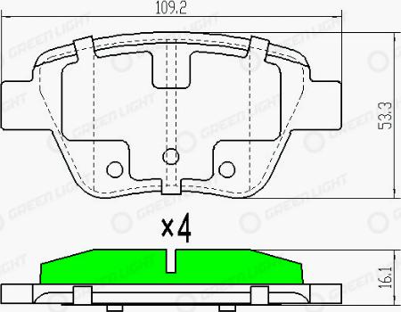 AutomotiveAdriado GLBP0078 - Set placute frana,frana disc aaoparts.ro