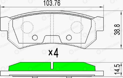 AutomotiveAdriado GLBP0164 - Set placute frana,frana disc aaoparts.ro