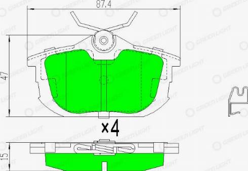 AutomotiveAdriado GLBP0109 - Set placute frana,frana disc aaoparts.ro