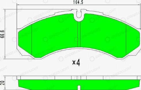 AutomotiveAdriado GLBP0116 - Set placute frana,frana disc aaoparts.ro