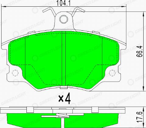 AutomotiveAdriado GLBP0174 - Set placute frana,frana disc aaoparts.ro