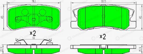 AutomotiveAdriado GLBP0171 - Set placute frana,frana disc aaoparts.ro