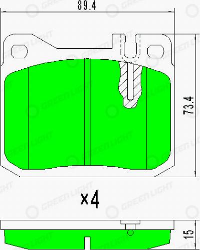 AutomotiveAdriado GLBP0178 - Set placute frana,frana disc aaoparts.ro