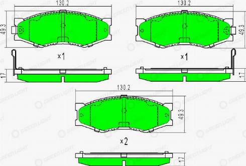 AutomotiveAdriado GLBP0389 - Set placute frana,frana disc aaoparts.ro
