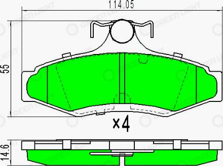AutomotiveAdriado GLBP0324 - Set placute frana,frana disc aaoparts.ro