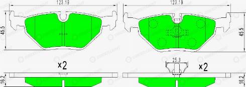 AutomotiveAdriado GLBP0379 - Set placute frana,frana disc aaoparts.ro